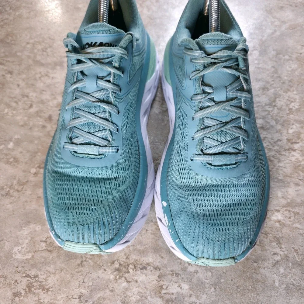 Hoka One One Bondi 7 Women's Size 9.5 Eggshell Blue Shoes Blue‎ *No Insoles*